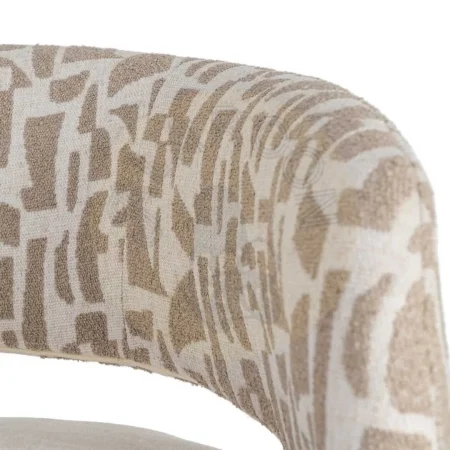 Sillón giratorio tapizado crema beige 71x68x72cm - Ixia - 616825IX - foto-secundaria-4