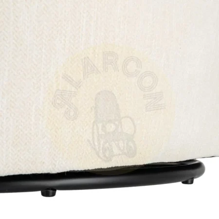Sillón bitejido tapizado en tejido crema-beige 100% poliéster 73x68x74cm - Ixia - 616827IX - foto-secundaria-8