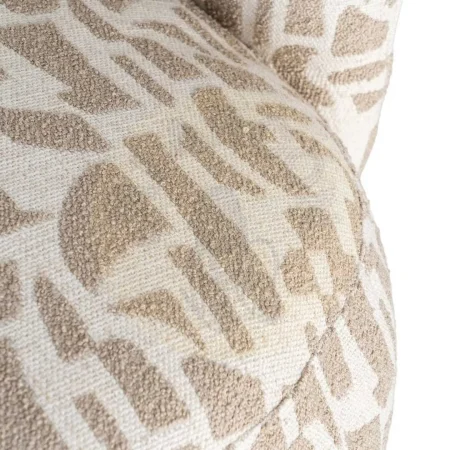 Sillón estampado crema beige tejido 100% poliéster estructura madera conglomerada patas madera de caucho relleno foam 73x82x70cm - Ixia - 616833IX - foto-secundaria-6