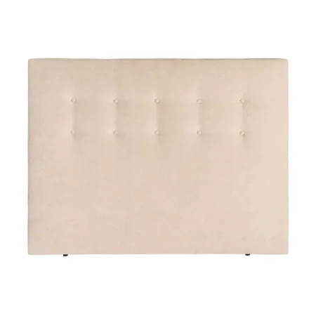 Cabecero tapizado en tejido beige con relleno de fibra 165x8x125cm - Ixia - 616851IX - foto-blanco