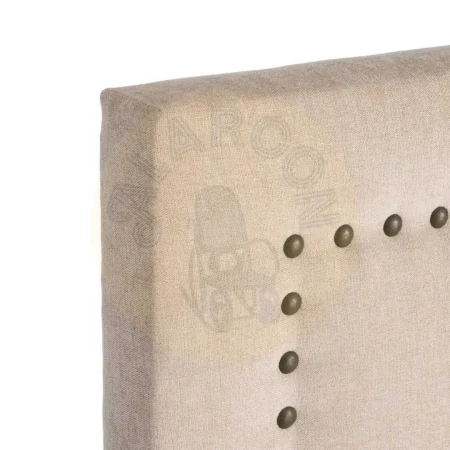 Cabecero en tejido beige para dormitorio con relleno de fibra 300gr 165x7x130cm - Ixia - 616853IX - foto-secundaria-2