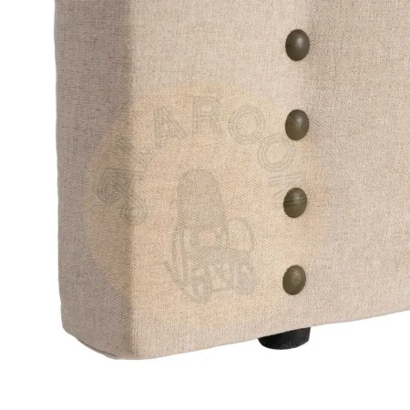 Cabecero en tejido beige para dormitorio con relleno de fibra 300gr 165x7x130cm - Ixia - 616853IX - foto-secundaria-3