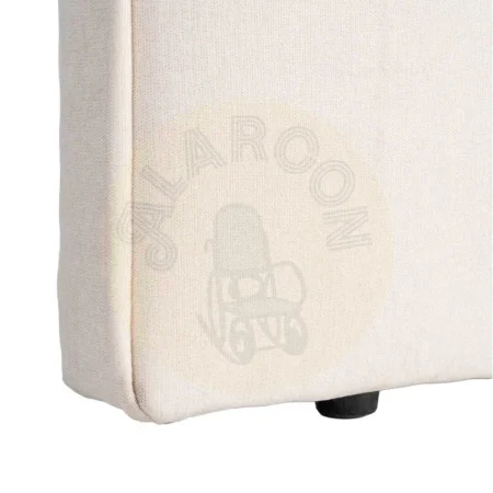 Cabecero tapizado crema 100% poliéster con relleno 300gr y estructura en tablero DM 160x122cm - Ixia - 616854IX - foto-secundaria-3