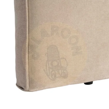 Cabecero tejido beige con estructura en DM y relleno fibra 300gr 160x122cm - Ixia - 616855IX - foto-secundaria-3