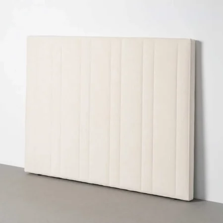 Cabecero tapizado en tejido crema para dormitorio 160x122cm - Ixia - 616856IX - foto-blanco