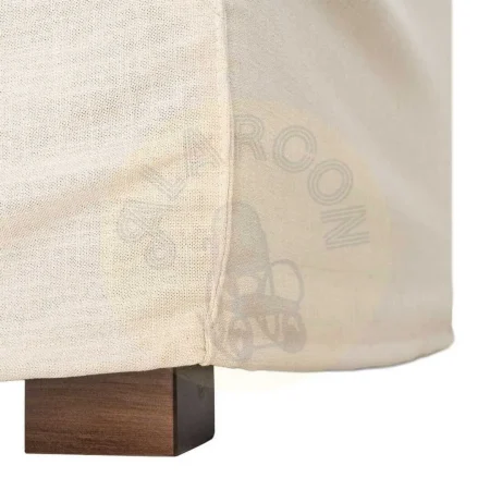 Sofá desenfundable en tejido beige mezcla de poliéster y lino 215x92x78cm - Ixia - 616858IX - foto-secundaria-9