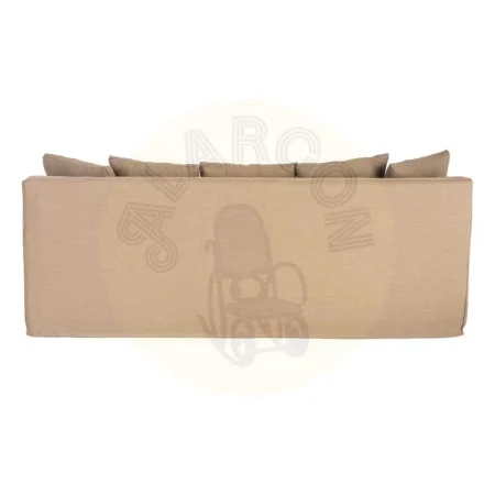 Sofá marrón desenfundable en tejido con poliéster reciclado y lino 215x92x78cm - Ixia - 616862IX - foto-secundaria-2
