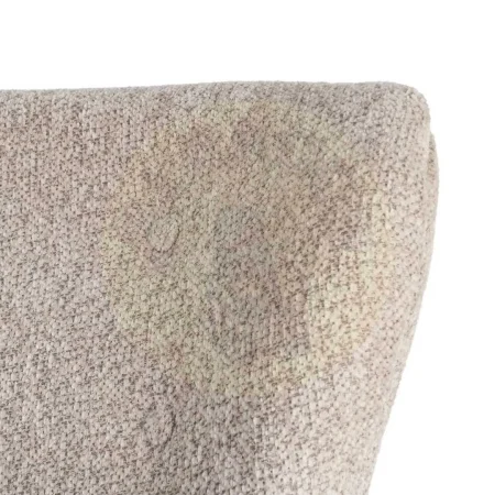 Sillón tapizado beige en tejido 100% poliéster con patas de madera 78x77x72cm - Ixia - 616936IX - foto-secundaria-4