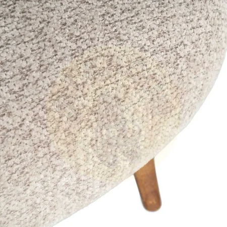 Sillón tapizado beige en tejido 100% poliéster con patas de madera 78x77x72cm - Ixia - 616936IX - foto-secundaria-7