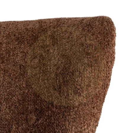 Sillón tapizado marrón en tejido 100% poliéster patas de madera 78x77x72cm - Ixia - 616937IX - foto-secundaria-3