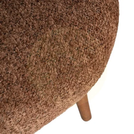 Sillón tapizado marrón en tejido 100% poliéster patas de madera 78x77x72cm - Ixia - 616937IX - foto-secundaria-6