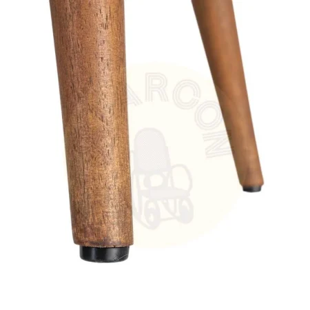 Sillón tapizado marrón en tejido 100% poliéster patas de madera 78x77x72cm - Ixia - 616937IX - foto-secundaria-8