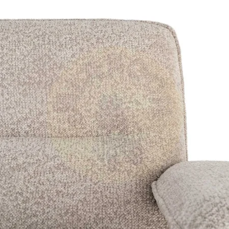 Sillón tapizado beige en tejido 100% poliéster patas de madera de caucho 97x86x80cm - Ixia - 616938IX - foto-secundaria-4