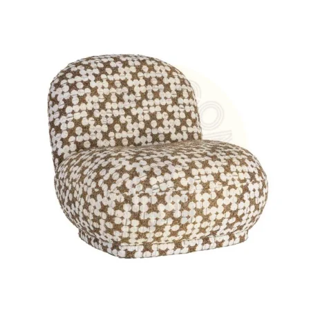 Sillón tapizado marrón con estructura metálica y relleno de espuma 82x84x77cm - Ixia - 616942IX - foto-secundaria-4