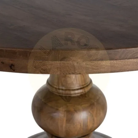 Mesa de comedor en madera de mango 120x120x77cm - Ixia - 616944IX - foto-secundaria-2