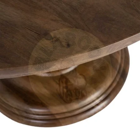 Mesa de comedor en madera de mango maciza 150x150x77cm - Ixia - 616945IX - foto-secundaria-1