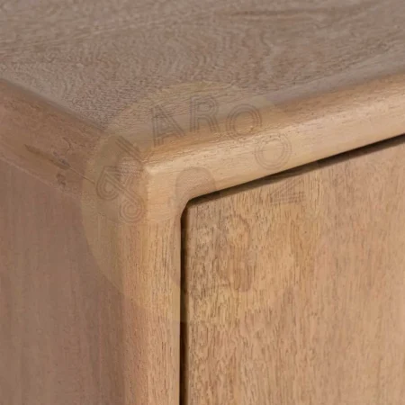 Aparador en madera de mango natural con puertas y patas de 10cm Macarella 110x40x80cm - Ixia - 617016IX - foto-secundaria-2