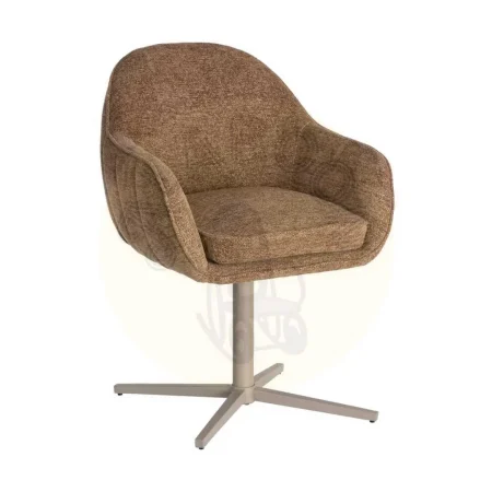 Silla tapizada giratoria en metal estilo contract 60x60x86cm - Ixia - 617026IX - foto-secundaria-10