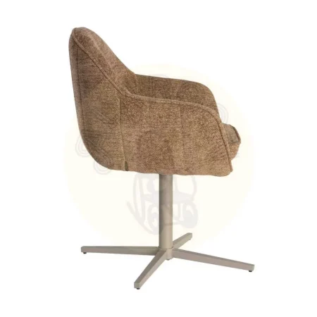 Silla tapizada giratoria en metal estilo contract 60x60x86cm - Ixia - 617026IX - foto-secundaria-2