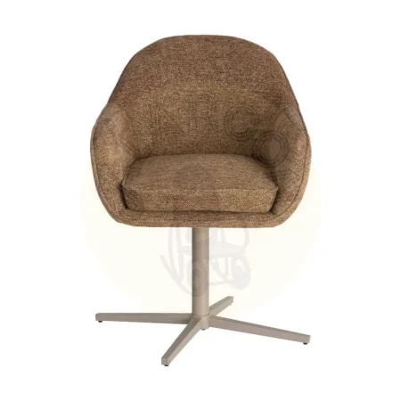 Silla tapizada giratoria en metal estilo contract 60x60x86cm - Ixia - 617026IX - foto-secundaria-4