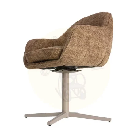 Silla tapizada giratoria en metal estilo contract 60x60x86cm - Ixia - 617026IX - foto-secundaria-6