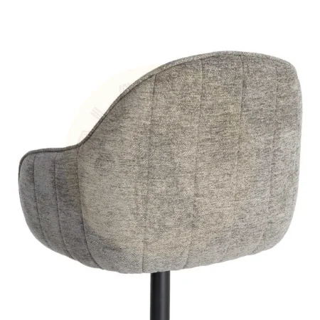 Silla tapizada giratoria con base metálica tejido 100% poliéster 60x60x86cm - Ixia - 617028IX - foto-secundaria-7