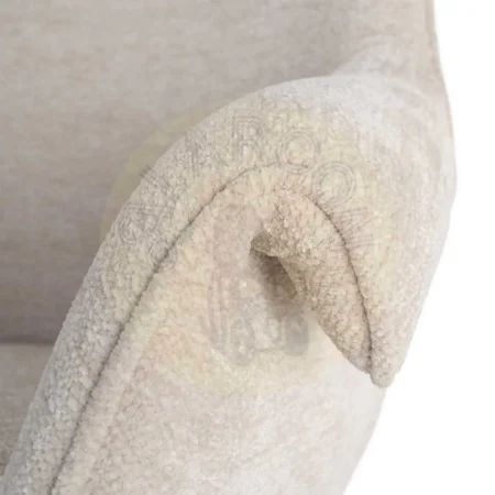 Silla tapizada giratoria 360º con autoretorno tejido 100% poliéster y muelles pocket spring estructura metálica 66x60x86cm - Ixia - 617030IX - foto-secundaria-4