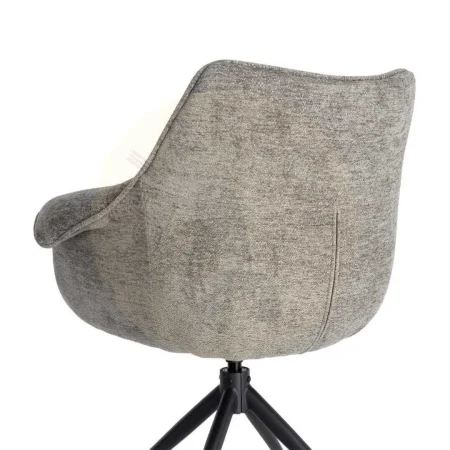Silla tapizada giratoria 360º con autoretorno y muelles pocket spring tejido 100% poliéster base metal 66x60x86cm - Ixia - 617031IX - foto-secundaria-8