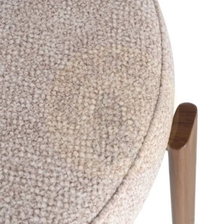 Silla tapizada 100% poliéster con patas de hierro asiento espuma densidad 26kg respaldo 22kg 51x54x77cm - Ixia - 617038IX - foto-secundaria-7