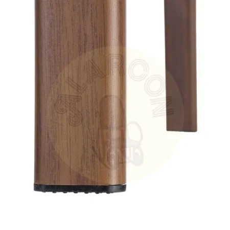 Silla tapizada 100% poliéster con patas de hierro asiento espuma densidad 26kg respaldo 22kg 51x54x77cm - Ixia - 617038IX - foto-secundaria-8