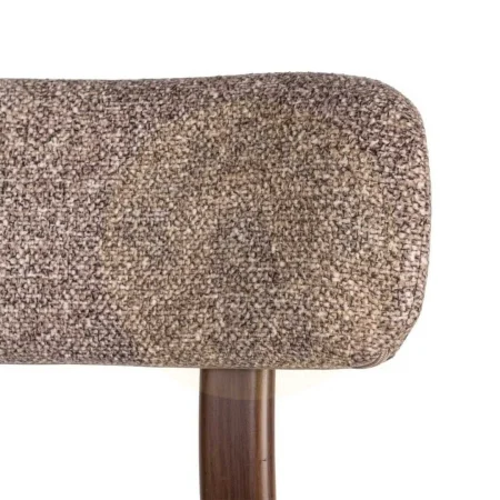Silla tapizada en poliéster con patas de hierro y asiento acolchado 51x54x77cm - Ixia - 617039IX - foto-secundaria-4