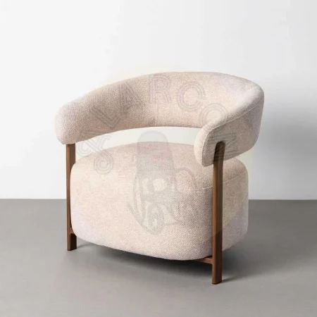 Sillón tapizado con estructura metálica y patas de hierro asiento esponja densidad 26kg respaldo densidad 22kg 77x71.50x70cm - Ixia - 617041IX - foto-secundaria-11