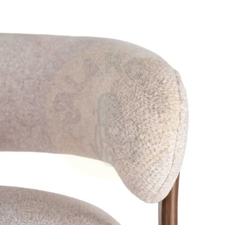 Sillón tapizado con estructura metálica y patas de hierro asiento esponja densidad 26kg respaldo densidad 22kg 77x71.50x70cm - Ixia - 617041IX - foto-secundaria-4