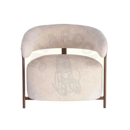 Sillón tapizado con estructura metálica y patas de hierro asiento esponja densidad 26kg respaldo densidad 22kg 77x71.50x70cm - Ixia - 617041IX - foto-secundaria-6