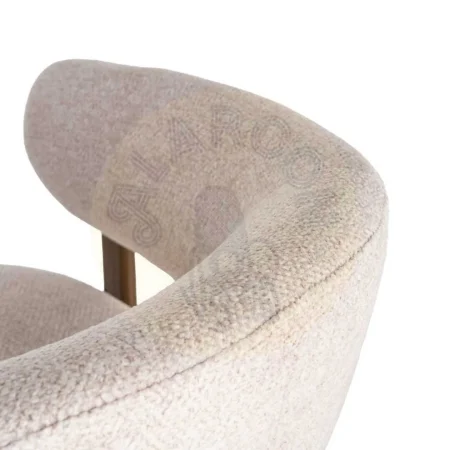 Sillón tapizado con estructura metálica y patas de hierro asiento esponja densidad 26kg respaldo densidad 22kg 77x71.50x70cm - Ixia - 617041IX - foto-secundaria-7