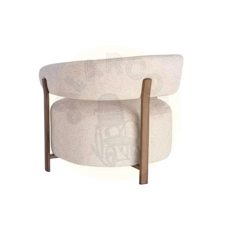 Sillón tapizado con estructura metálica y patas de hierro asiento esponja densidad 26kg respaldo densidad 22kg 77x71.50x70cm - Ixia - 617041IX - foto-secundaria-9