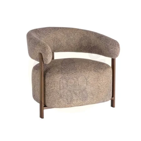 Sillón tapizado con patas de metal y asiento de espuma 77x71.50x70cm - Ixia - 617042IX - foto-secundaria-10