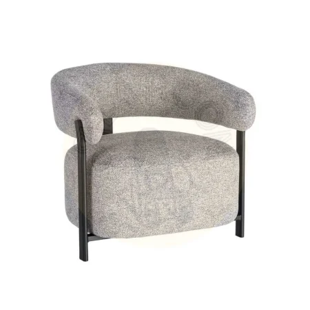 Sillón tapizado en poliéster con patas de hierro relleno de esponja densidad 26kg en asiento y 22kg en respaldo 77x71.50x70cm - Ixia - 617043IX - foto-secundaria-10