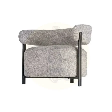 Sillón tapizado en poliéster con patas de hierro relleno de esponja densidad 26kg en asiento y 22kg en respaldo 77x71.50x70cm - Ixia - 617043IX - foto-secundaria-5
