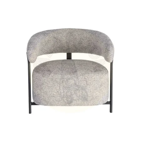 Sillón tapizado en poliéster con patas de hierro relleno de esponja densidad 26kg en asiento y 22kg en respaldo 77x71.50x70cm - Ixia - 617043IX - foto-secundaria-6