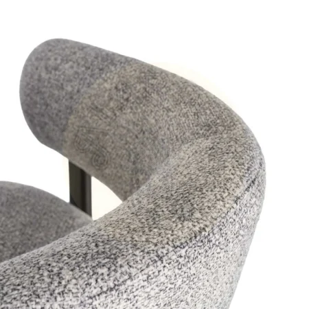 Sillón tapizado en poliéster con patas de hierro relleno de esponja densidad 26kg en asiento y 22kg en respaldo 77x71.50x70cm - Ixia - 617043IX - foto-secundaria-7