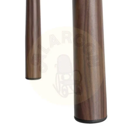Silla tapizada en tejido 100% poliéster color taupe con estructura metálica y relleno de foam 56x54x81cm - Ixia - 617054IX - foto-secundaria-2
