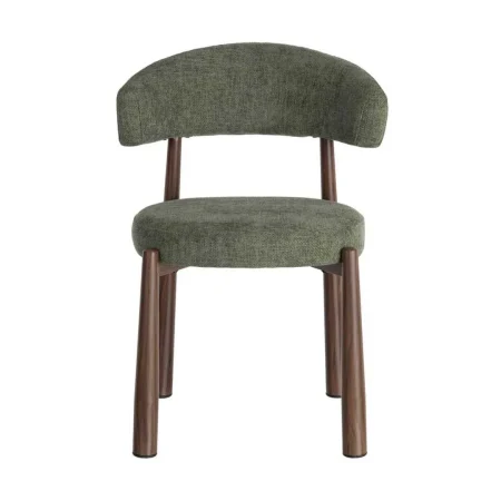 Silla verde en tejido 100% poliéster y metal con relleno de espuma 56x54x81cm - Ixia - 617055IX - foto-blanco