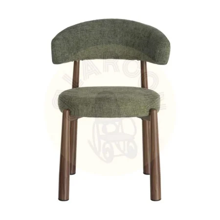 Silla verde en tejido 100% poliéster y metal con relleno de espuma 56x54x81cm - Ixia - 617055IX - foto-secundaria-6