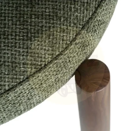 Silla verde en tejido 100% poliéster y metal con relleno de espuma 56x54x81cm - Ixia - 617055IX - foto-secundaria-7