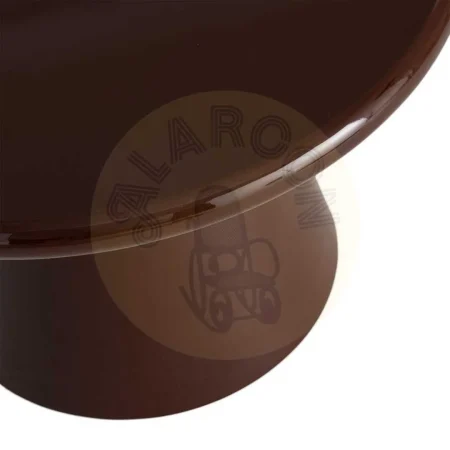 Mesa de centro alto brillo marrón en DM 60x60x40cm - Ixia - 617056IX - foto-secundaria-1