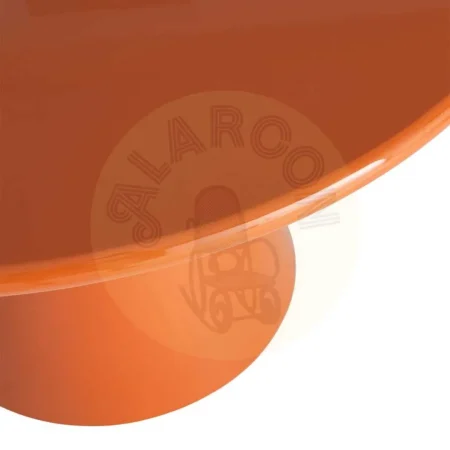 Mesa de comedor lacada en DM color naranja alto brillo 120x120x75cm - Ixia - 617058IX - foto-secundaria-1