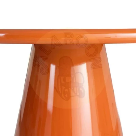 Mesa de comedor lacada en DM color naranja alto brillo 120x120x75cm - Ixia - 617058IX - foto-secundaria-2