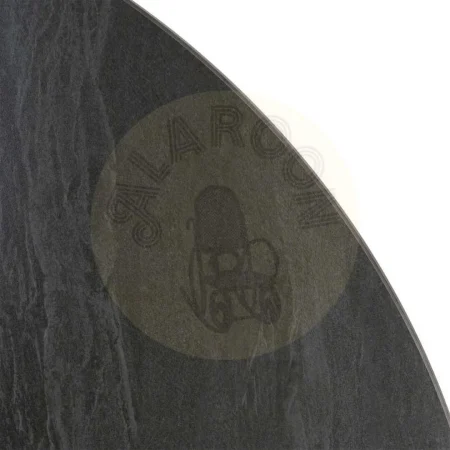 Mesa de comedor negra con tablero de piedra sinterizada y base de metal 120x120x75cm - Ixia - 617062IX - foto-secundaria-6