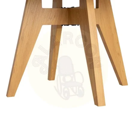 Mesa de comedor redonda en MDF revestido en melamina con efecto madera 120x120x75cm - Ixia - 617063IX - foto-secundaria-4